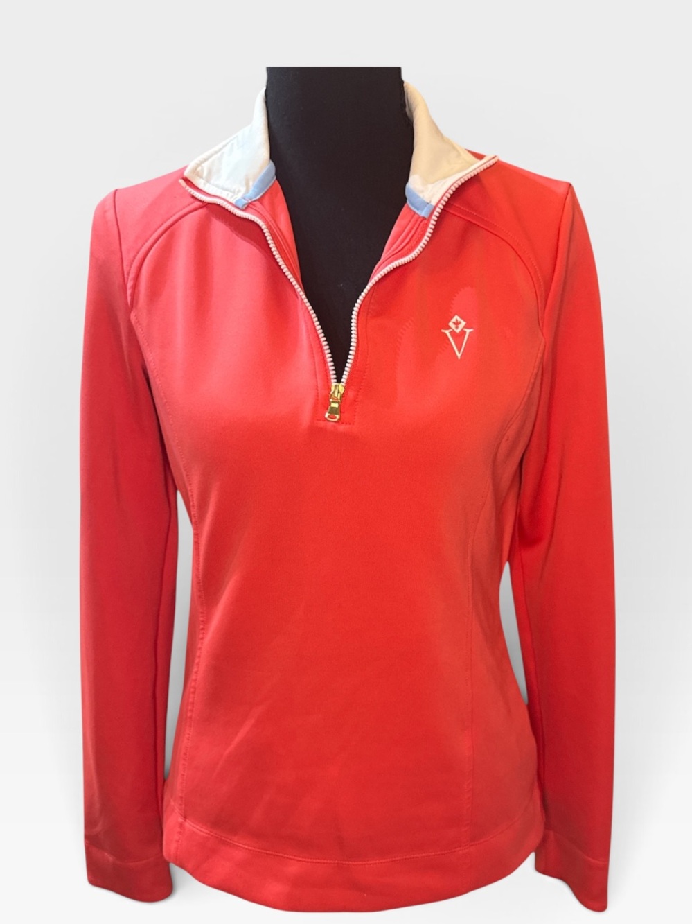 Fairway & Greene Red Quarter-Zip Performance Pullover